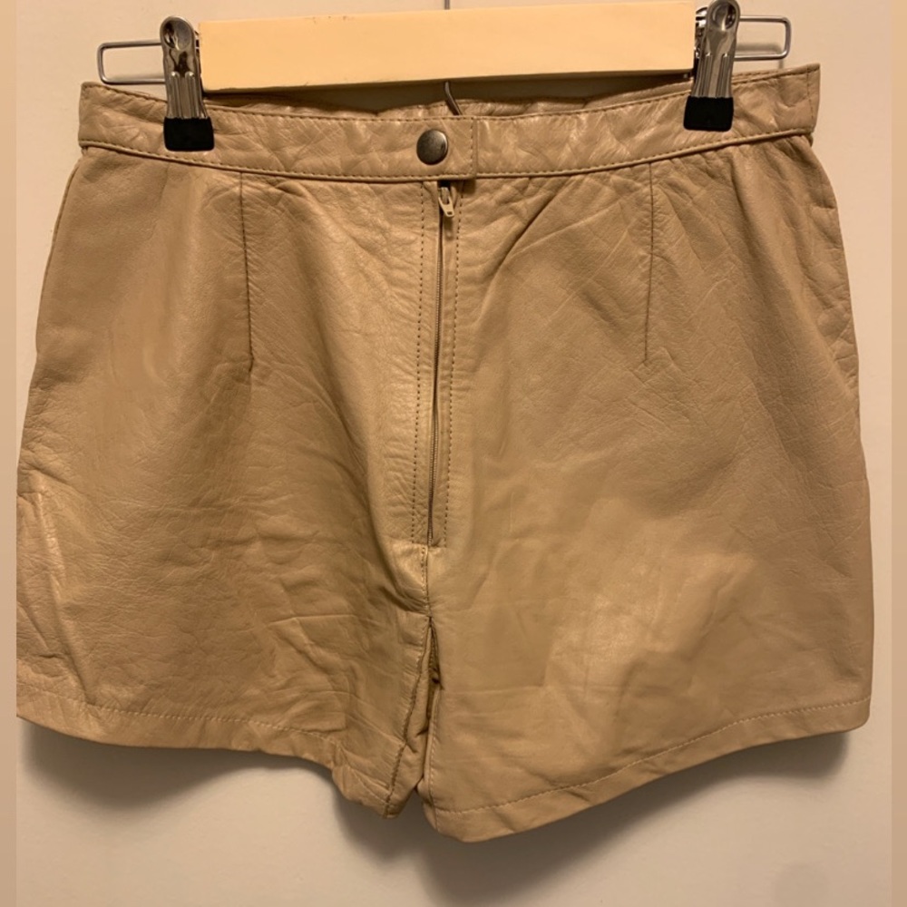 Vintage leather shorts